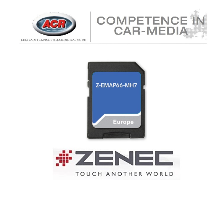 ZENEC Z-EMAP66-MH7 - Z-xxx66 Prime SD-Karte LT7 EU-MotorHome Reisemobil Navigationssoftware für Zenec Z-N956, Z-N965, Z- N966, Z-E3756 und Z-E3766