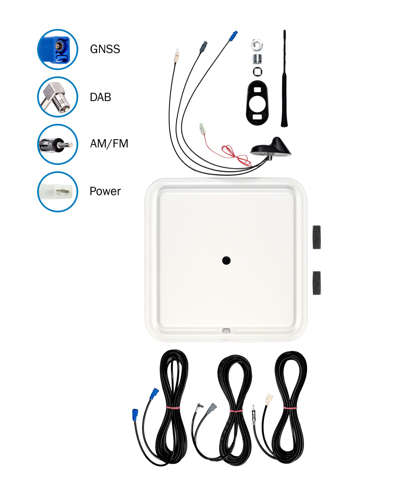 2 In 1 AM/FM DAB 10 DB Auto Decke Antenne Set 1452-1492 MHz Antennen