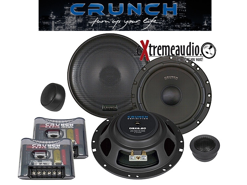 Crunch DSX6.2C 16,5 cm (6.5") Komponenten-System Lautsprecher 200 Watt Power - 1 Paar