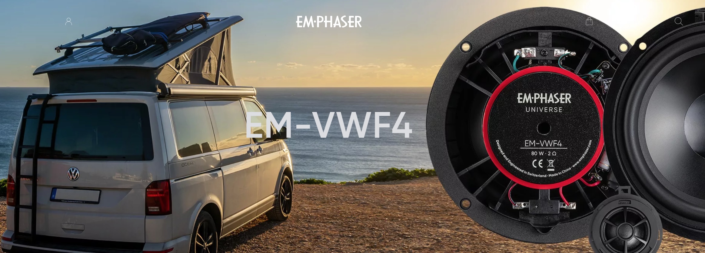  EMPHASER EM-VWF4 Plug & Play 2-Wege 15,5 cm / 6“ Komponenten Lautsprecher System kompatibel mit VW T6.1 Transportern, Reisemobilen, Einbau Lautsprecher für Türen/Armaturenbrett