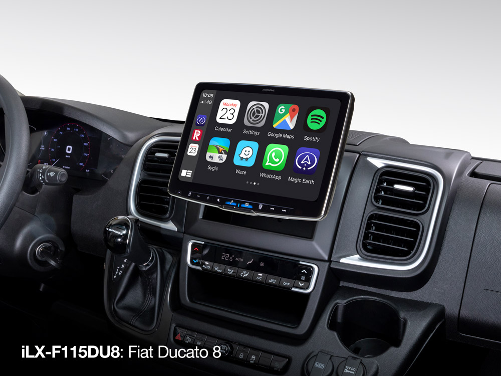 Alpine iLX-F115DU8 Autoradio mit 11-Zoll Touchscreen, DAB+, Bluetooth, für Fiat Ducato III Version 8 ab 2022
