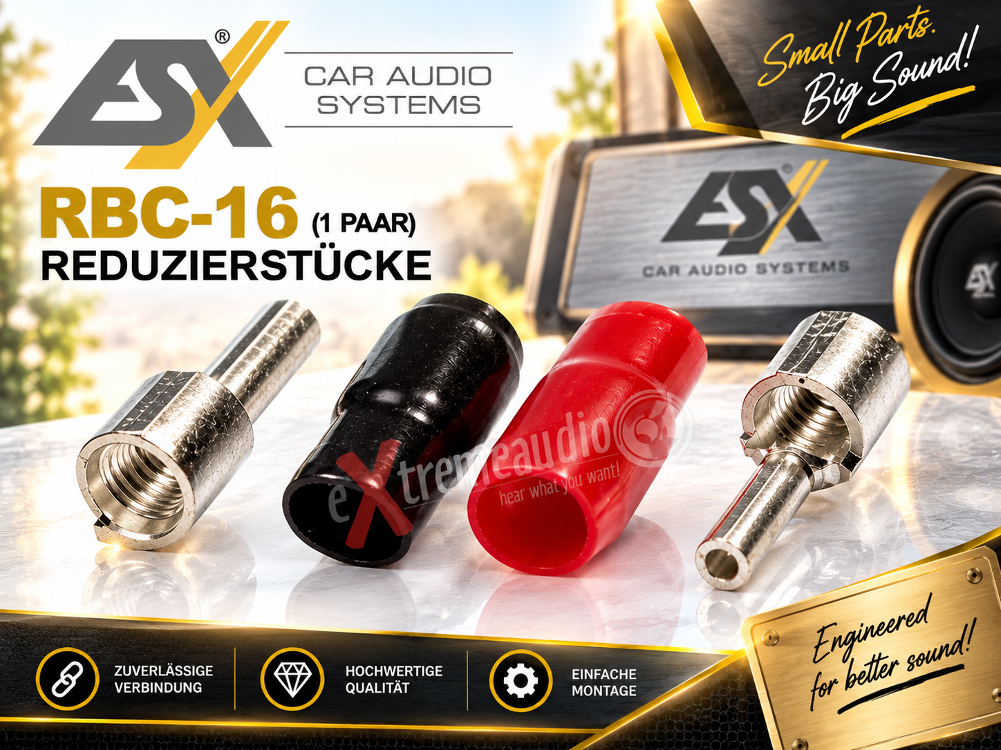 ESX RBC-16 Reduzierstücke 1 x 16 mm² Eingang und 1 x 6 mm² Ausgang