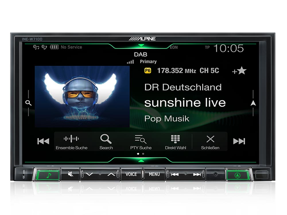 Alpine iLX-702D Autoradio mit DAB+, 7-Zoll Display, Apple CarPlay und Android Auto Unterstützung