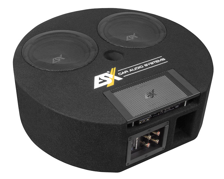 ESX DBX800Q 2 x 20 cm (8") Dual-Bassreflex-System für die Reserveradmulde 800 Watt