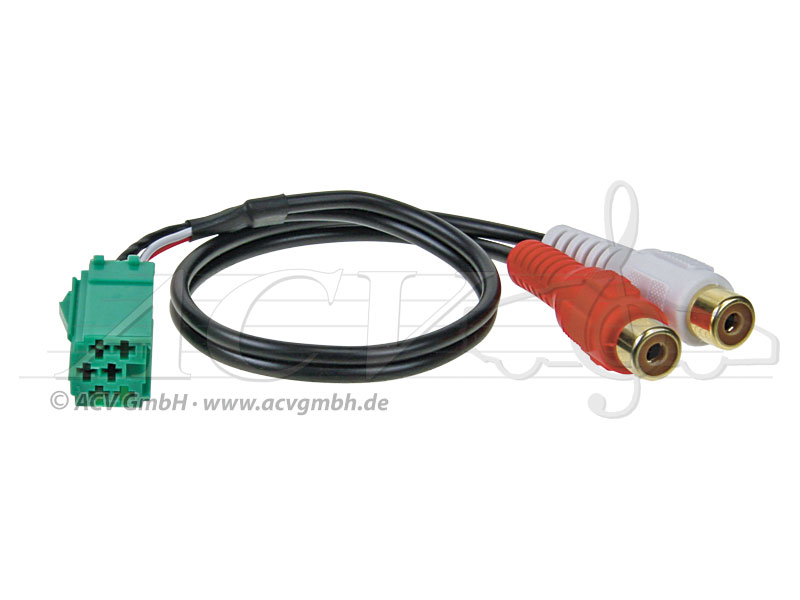 1424-1407 AUX per Renault (Carminat con radio / 6 pin mini-IS 