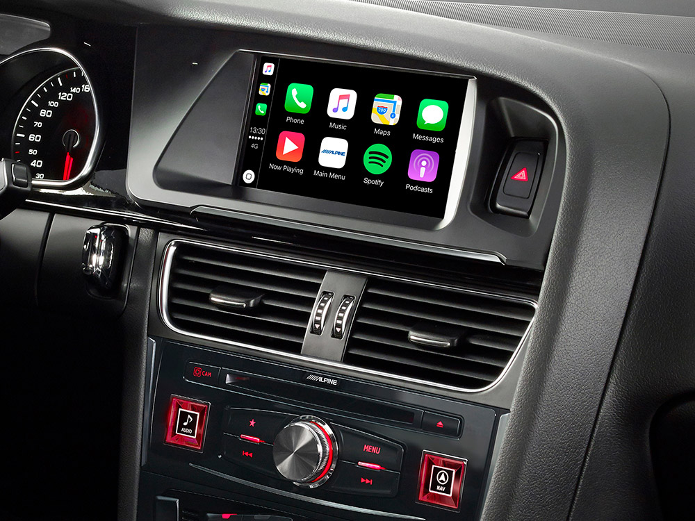 Alpine X703D-A4 7-Zoll Premium-Infotainment-System für Audi A4, Audi A5 mit Navigationssystem, Apple CarPlay und Android Auto Unterstützung