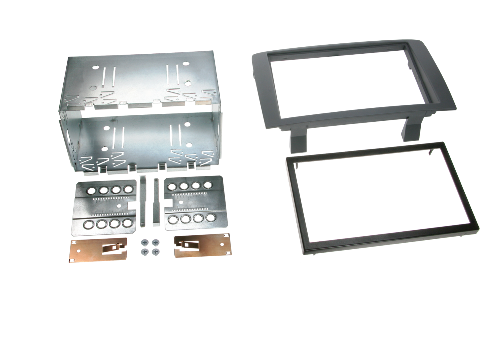 ACV 381094-20 Doppel-DIN Einbaukit Radioblende kompatibel mit Fiat Idea 350 2003 -> 2011