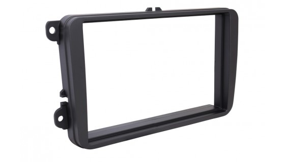 RTA 002.102S2-0 Double DIN aperture - Surface painted , Skoda Seat VW Rubber Touch f.113mm plate frame