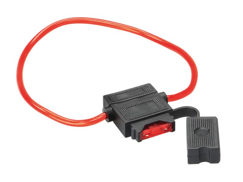ACV 30.3803-01 ATC porte-fusible avec fusible de 10 A / 30 cm câble rouge