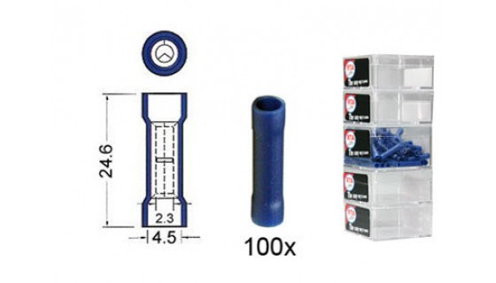 RTA 151.416-2 Butt Splice, BLUE 2.3-4.5 mm in 100-pack