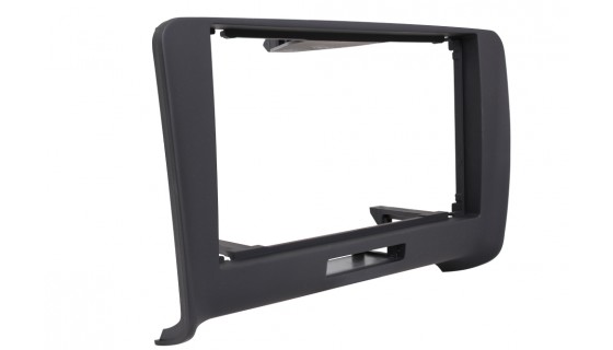 RTA 002.114S2-0 Double DIN mounting frame RUBBER TOUCH , black Audi TT 07 - >