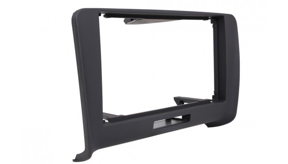 RTA 002.114S2-0 Double DIN cadre de montage RUBBER TOUCH , noir Audi TT 07 - >