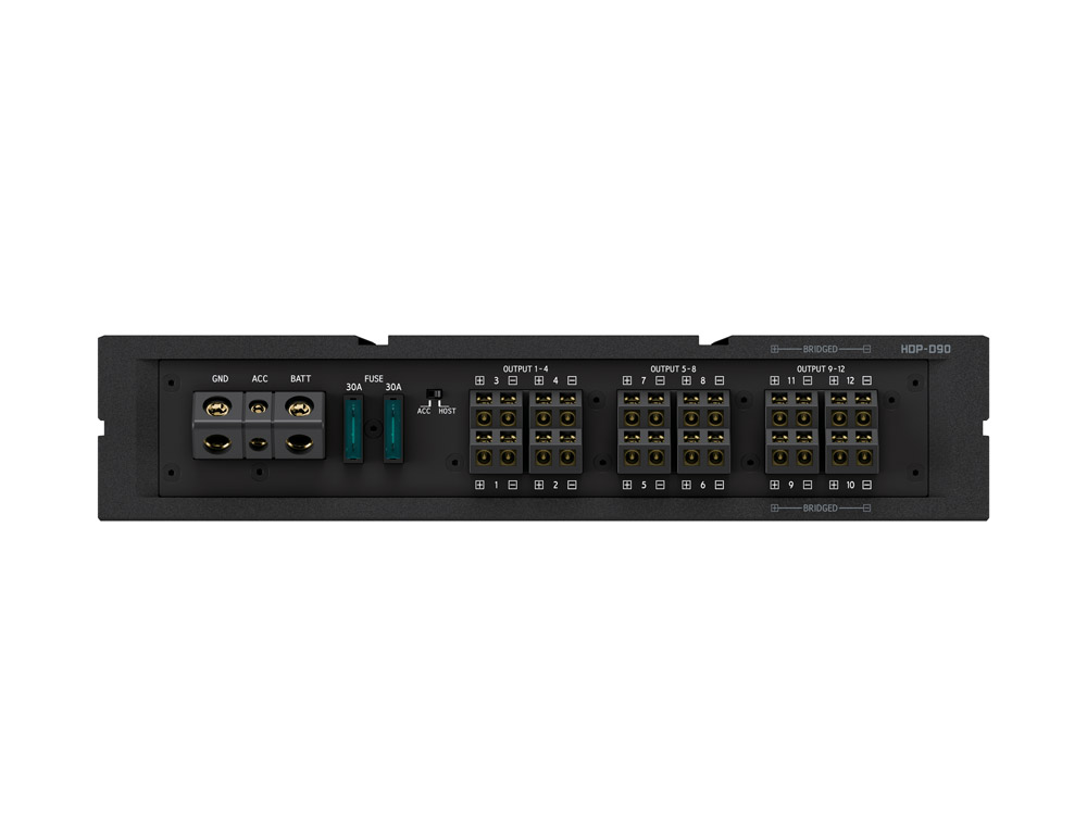 Alpine HDP-D90 Hi-Res Audio 14-Kanal Digital-Sound-Prozessor (DSP) mit integriertem 12-Kanal-Verstärker