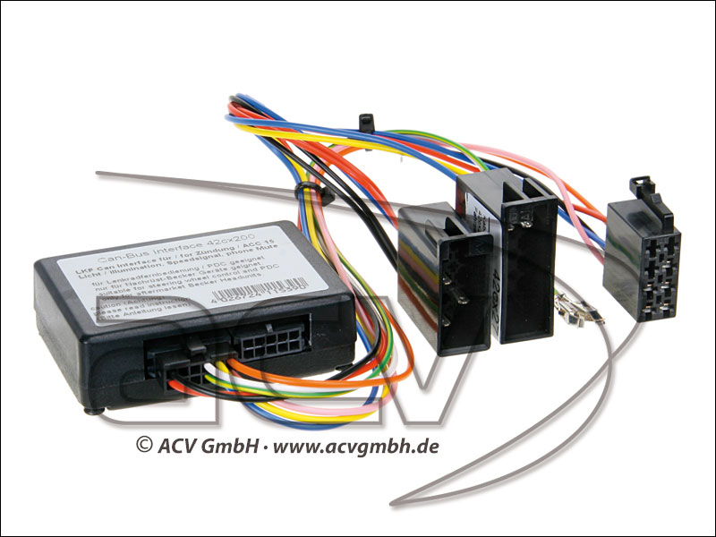 Volant adaptateur Mercedes C / E de classe avec 10-PIN ISO à Pioneer 