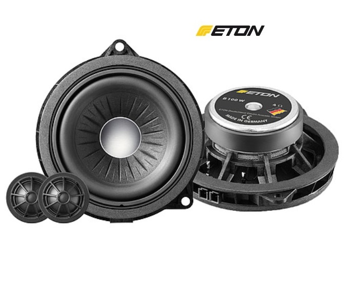 ETON B100W 10 cm 2-Wege Compo Lautsprecher Set für BMW F30 / F31 / F34 / F80 / F36 / G30 / G31 / F06 / G32 / G11 / G12 / F48 / F49 / F39 / F25 / G01 / F26 / G02 / F23 /  F45 / F46 / F32 / F33 / F82 / F83