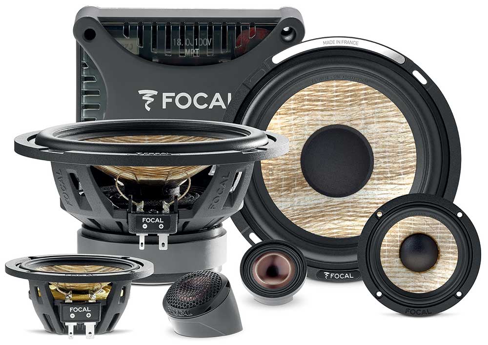 FOCAL PS165F3E FLAX EVO-Serie 16,5 cm (6.5") 3-Wege Kompo Lautsprecher Set 160 Watt