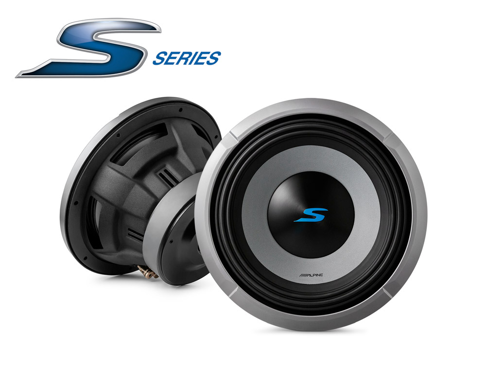 Alpine S2-W10D4 Subwoofer 25cm (10”) 4 Ohm Doppelschwingspule, 1800 Watt Woofer (10-Zoll)