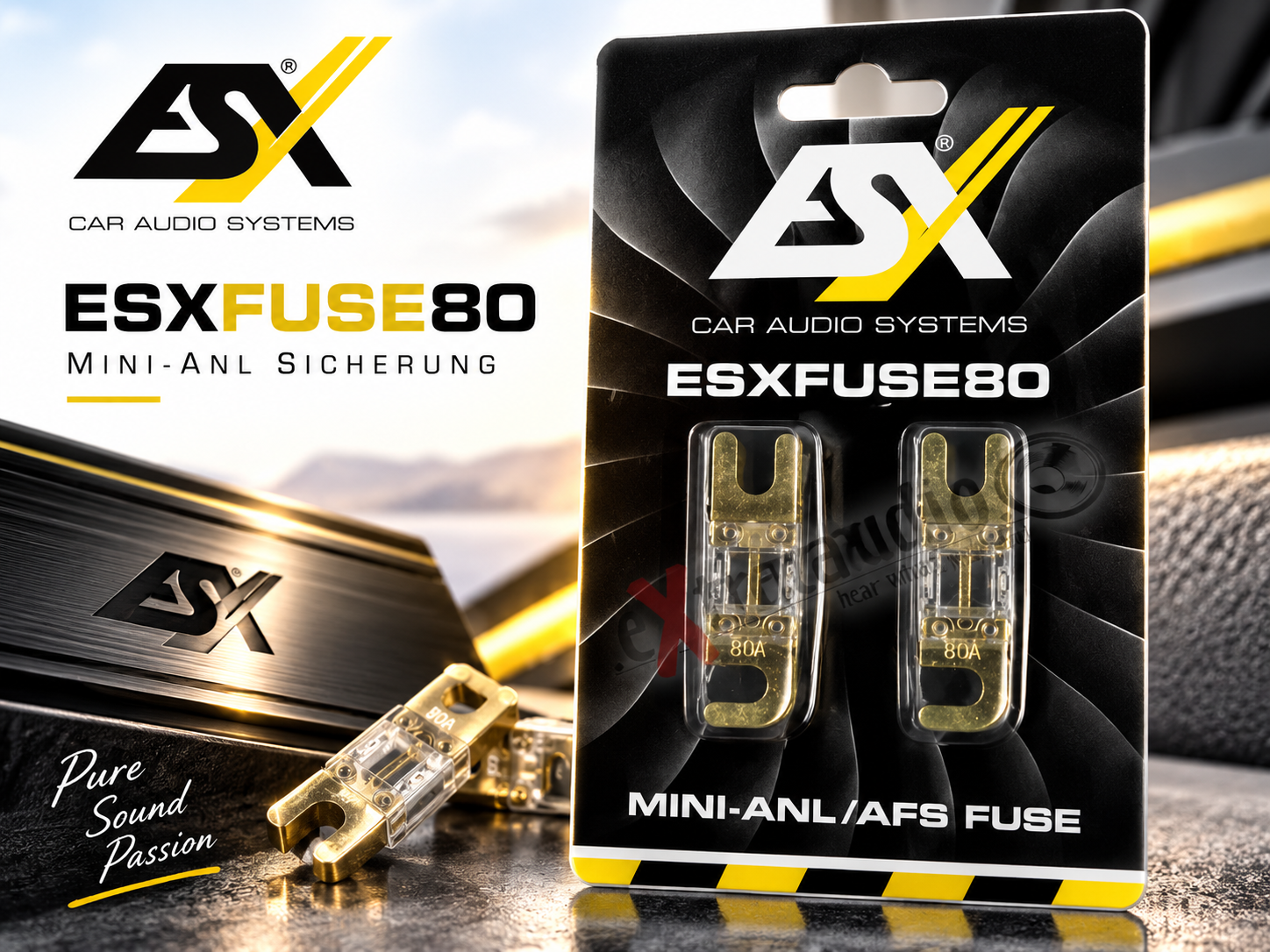 ESX FUSE80 80A Mini-ANL Sicherung - 1 Paar