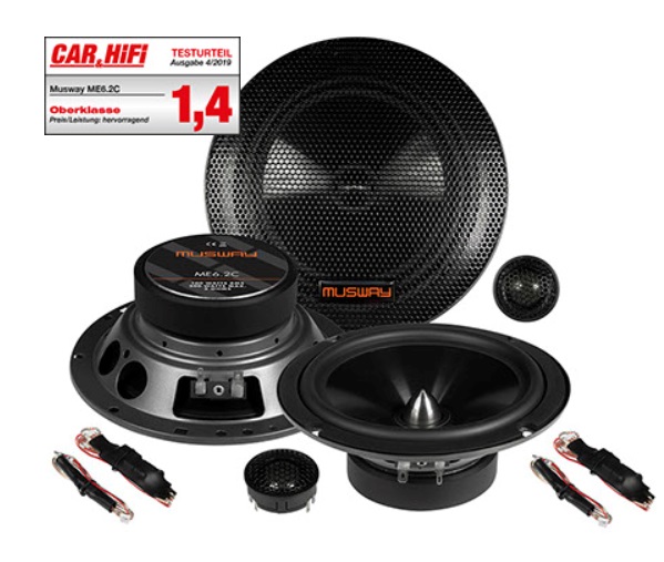 MUSWAY ME6.2C 16,5 cm (6.5") 2-Wege Kompo Lautsprecher Set 200 Watt