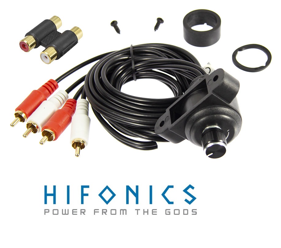 HiFonics HF-RC1 Universal Remote Set Universal Bass Pegel Fernbedienung für Verstärker mit Cinch