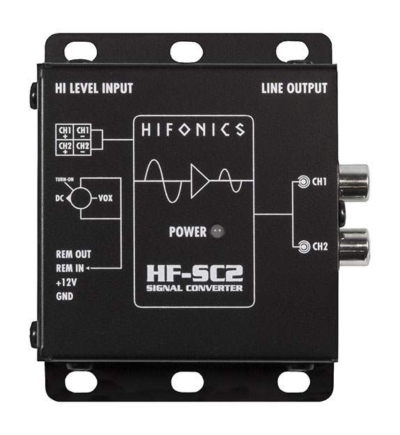  Hifonics HF-SC2 2-Kanal "High To Low Level" Konverter High Low Adapter