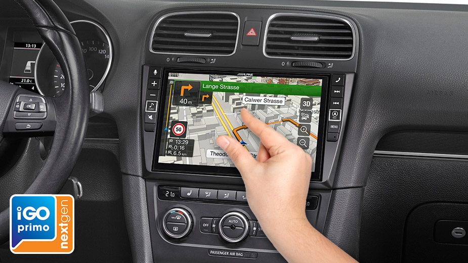 Alpine X903D-G6 9-Zoll Premium-Infotainment-System für Volkswagen Golf 6 mit Navigationssystem, Apple CarPlay und Android Auto Unterstützung
