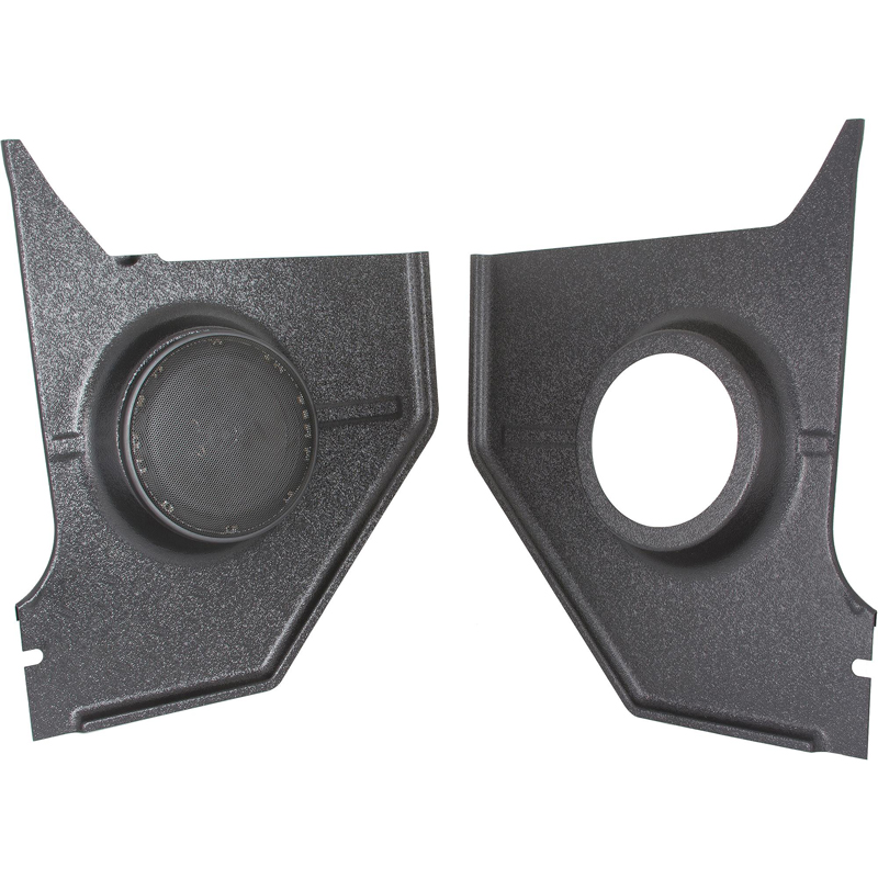 RETROSOUND KP-F39-6466 Kickpanels für FORD Mustang 1964-66, schwarz ohne Lautsprecher 