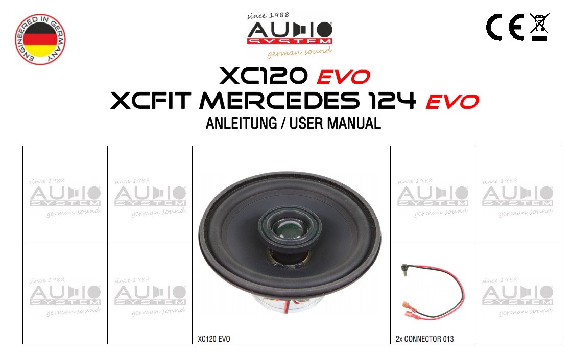 AUDIO SYSTEM XCFIT MERCEDES W124 EVO 85W PERFECT FIT COAXIAL SYSTEM Lautsprecher kompatibel mit MERCEDES W124 1984->