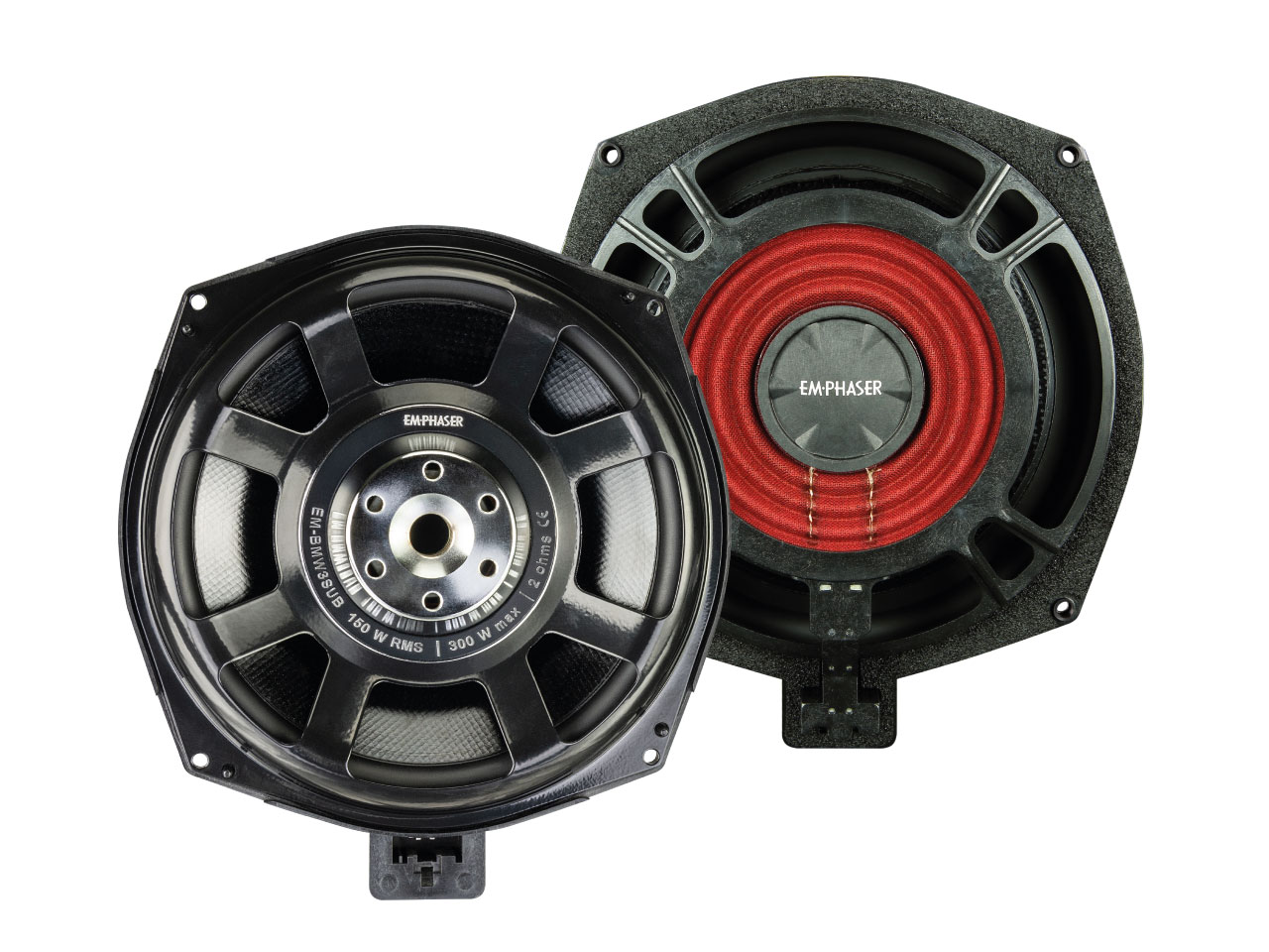 EMPHASER EM-BMW3SUB Plug & Play 8" / 20 cm Subwoofer für BMW Fahrzeuge BMW 1er F20/F21/E81/E82/E87/E88, 3er F30/F31/F34/F35/G20/G21/E90/E91/E92/E93 usw.