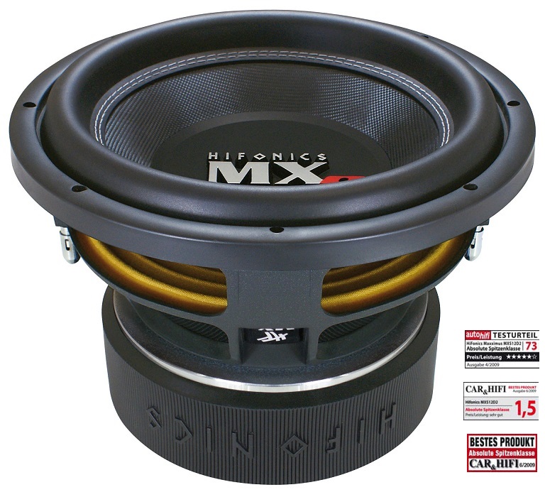 HIFONICS MXS-12D2 30 cm (12") SPL MAXXIMUS Subwoofer 3000 Watt Power