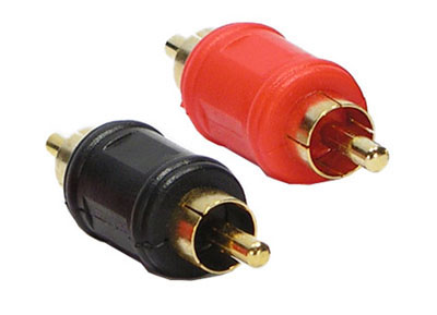 RTA 352.032-0 2 x Male RCA female Color: 1 red + 1 black