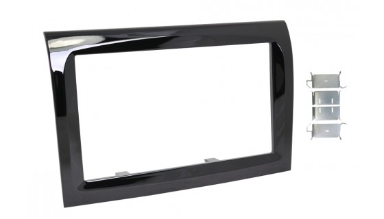 RTA 002.285P0-0 Double DIN lunette principale, gl noir. Fiat Ducato , PeugBoxer , CitroJumper