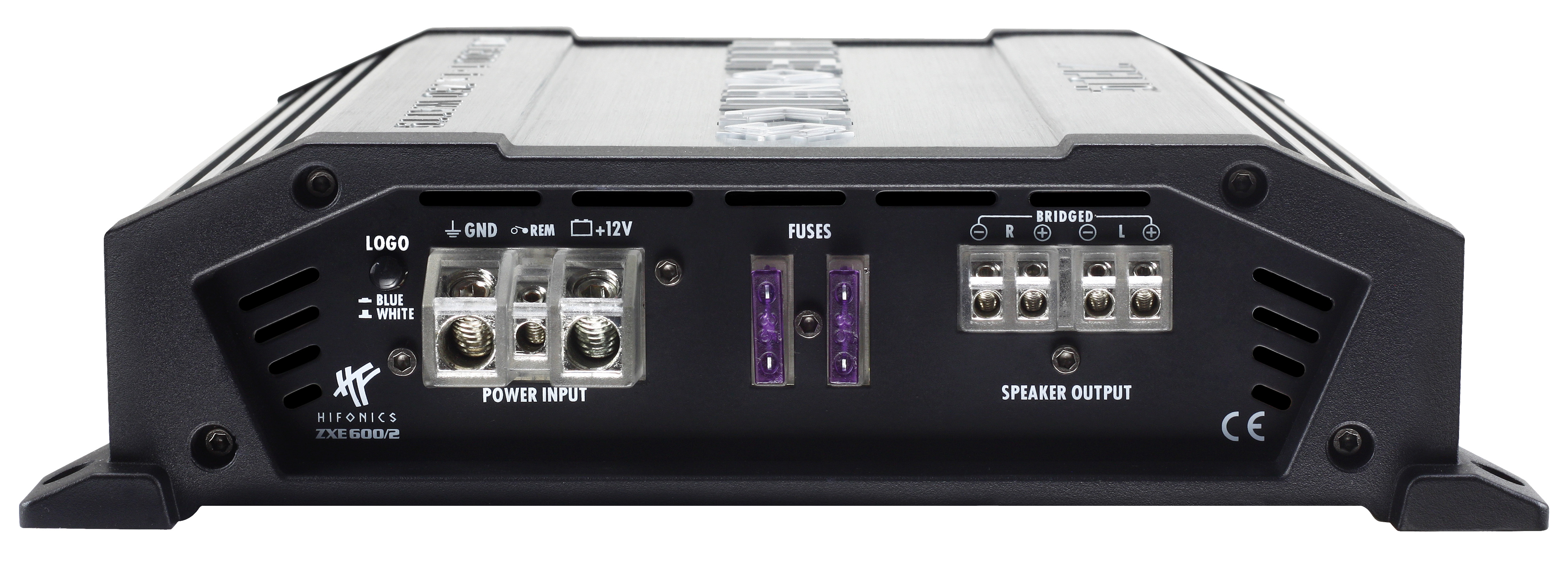 Hifonics ZXE 600/2 2-Kanal Class-AB Verstärker 600 Watt RMS inkl. Bass-Remote