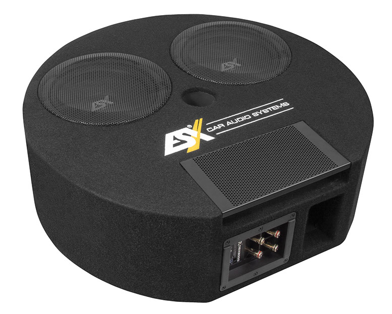 ESX DBX800Q 2 x 20 cm (8") Dual-Bassreflex-System für die Reserveradmulde 800 Watt
