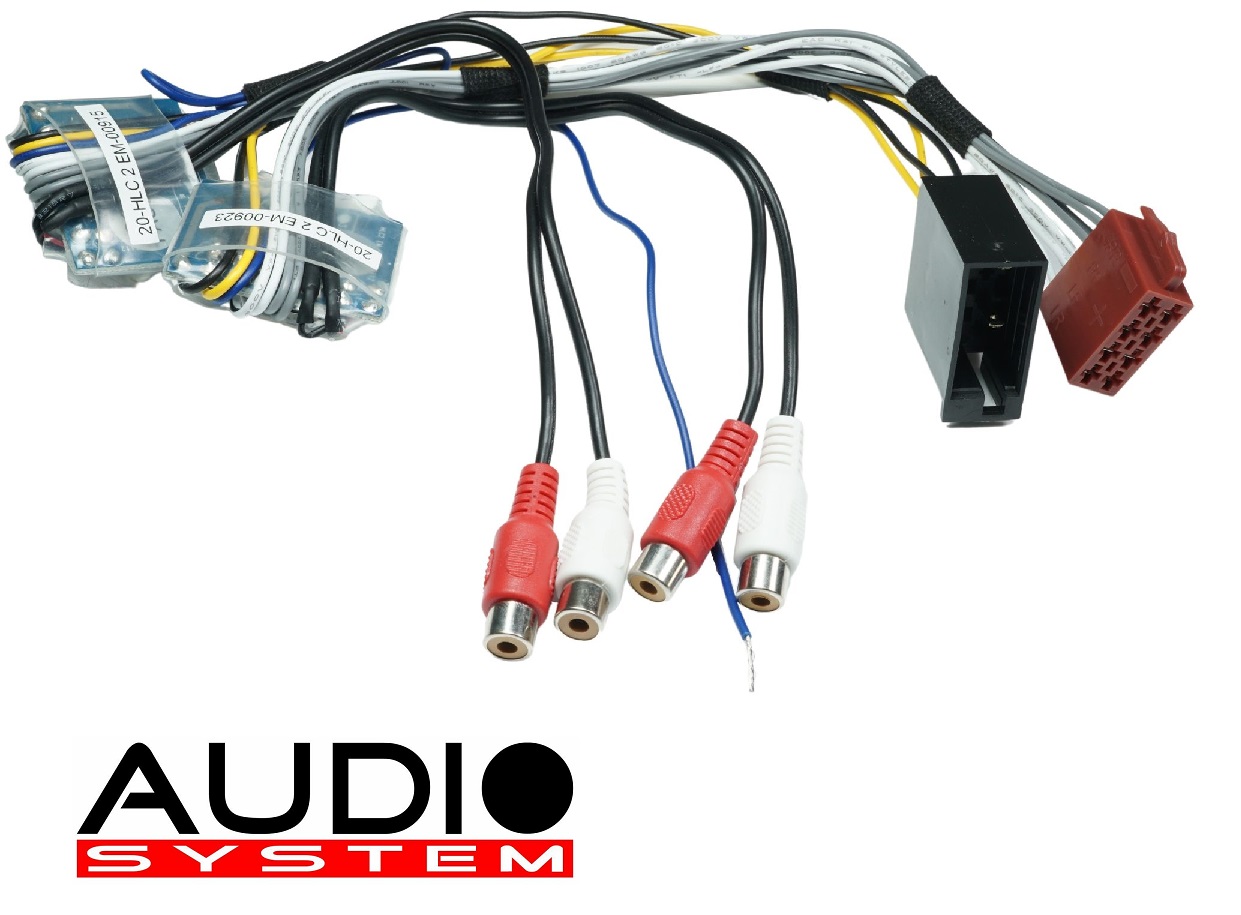 Audio System HLC4 EM 4-Wege High-Low Adapter für OEM-Radios, Verstärker