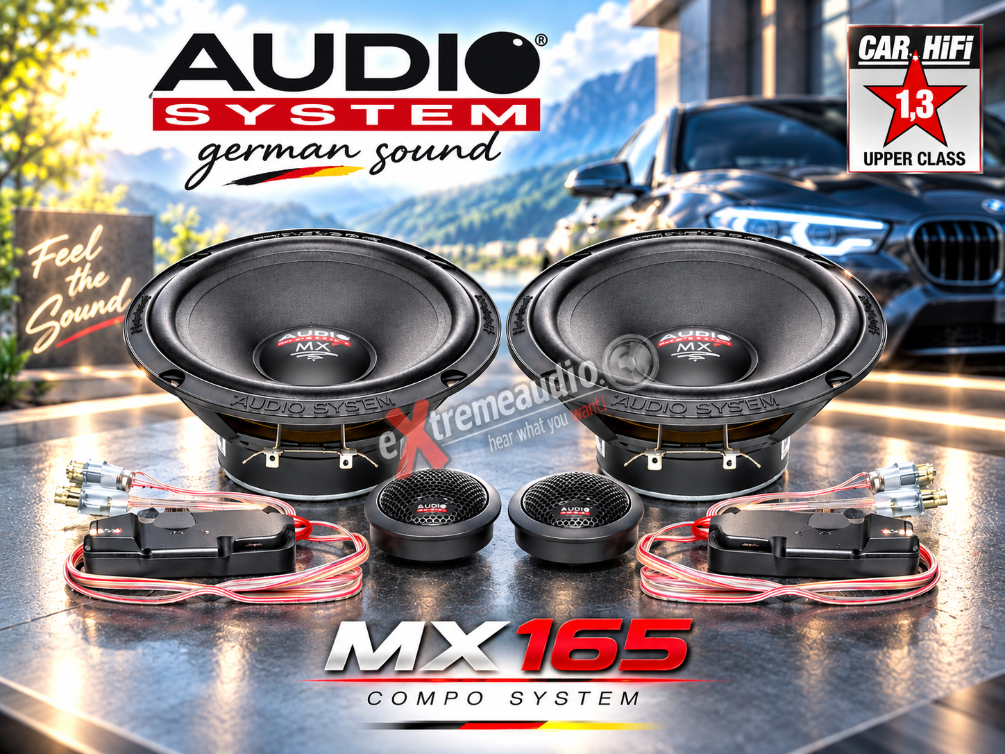 Audio System MX 165 EVO 16,5 cm (6.5") 2-Wege Komponenten Lautsprecher Set 