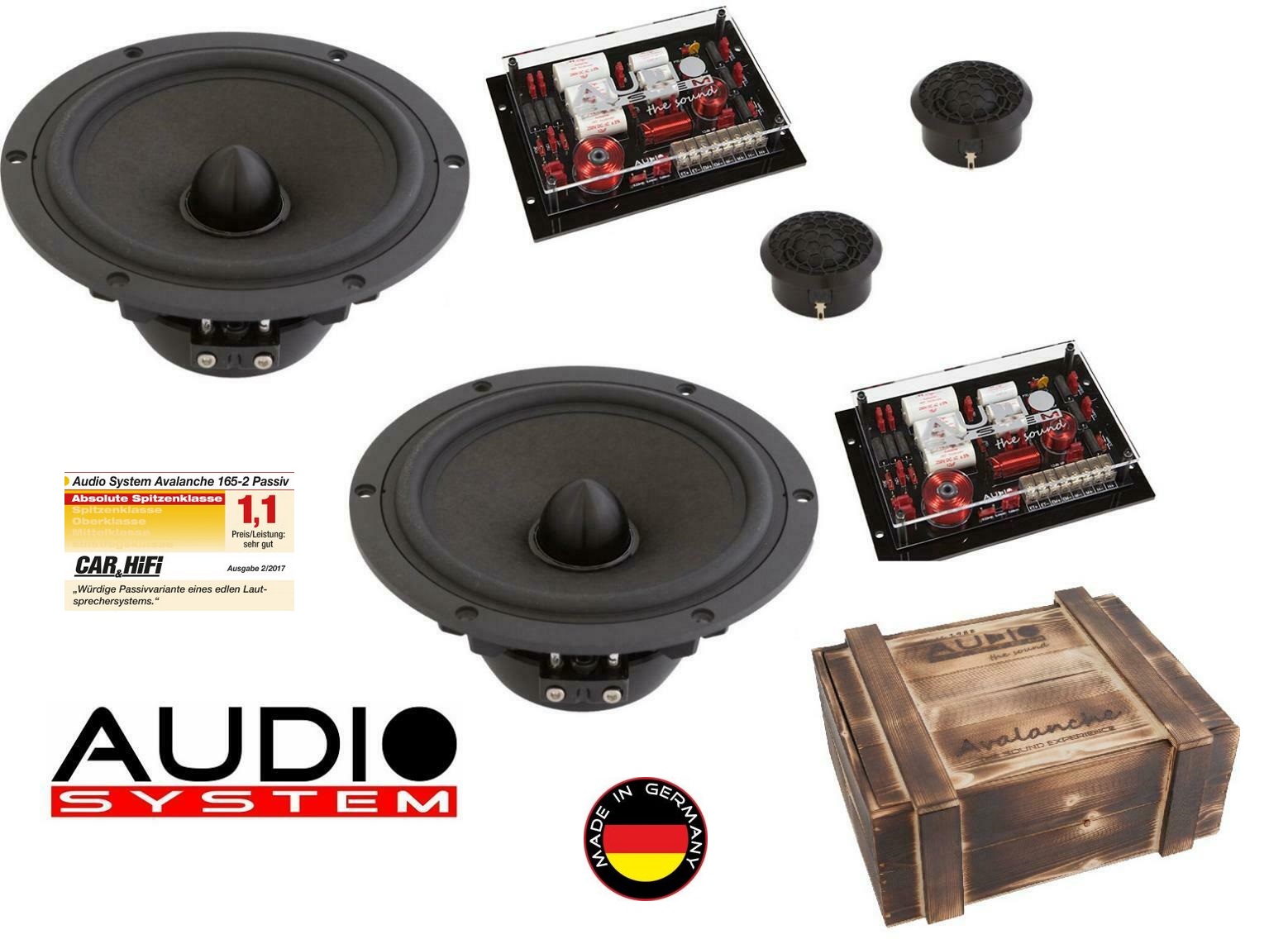 Audio System AV ALANCHE 165-2 PASSIV AV ALANCHE SERIES 16,5 cm 2-Wege HIGH END System 