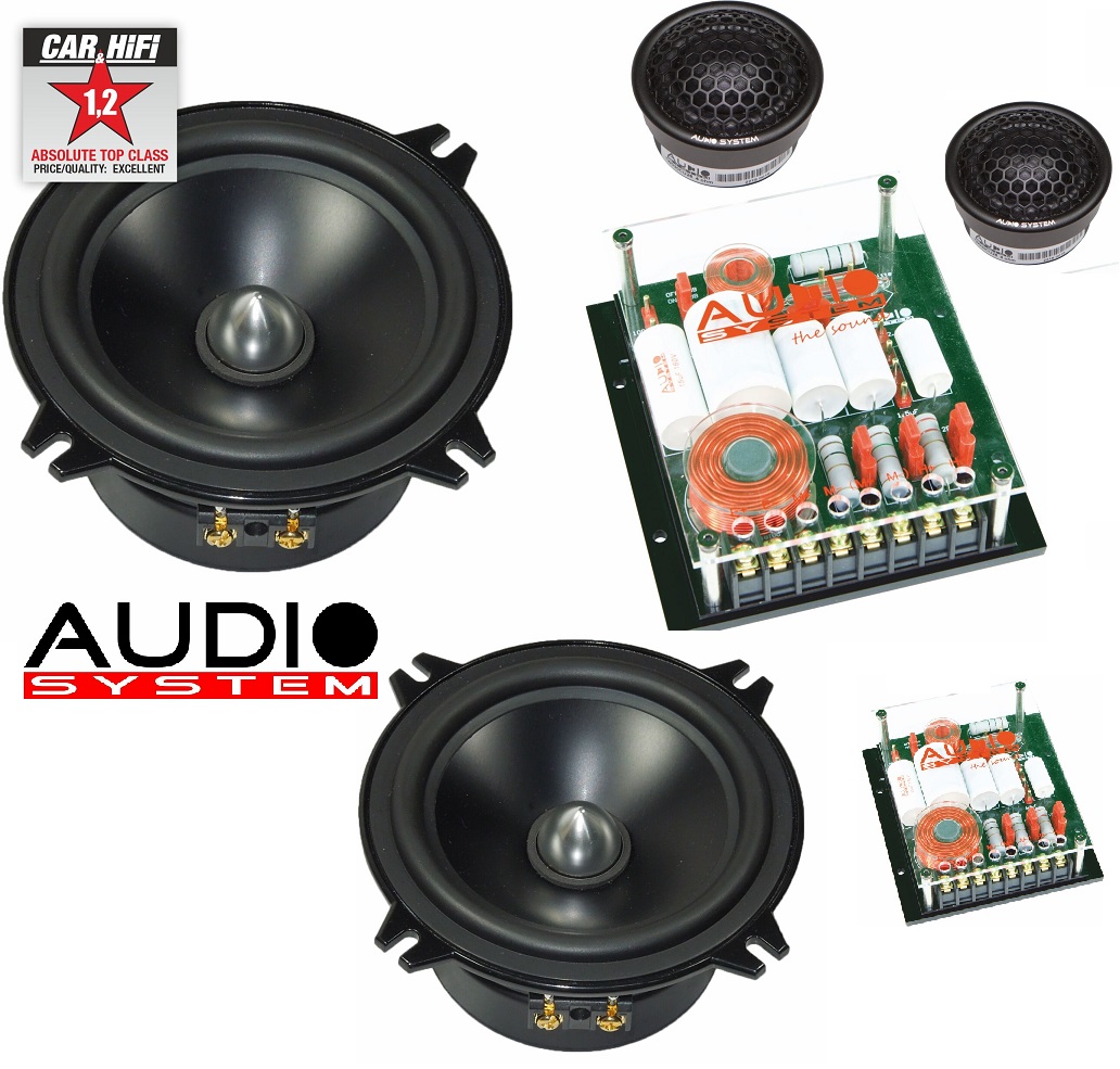 Audio System CARBON 130 Lautsprecher 13cm 2-Wege Compo Speaker System - SET