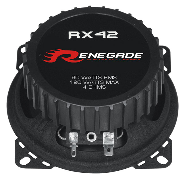 Renegade RX42 10 cm (4") 2-Wege Koaxial-Lautsprecher 1 Paar 120 Watt