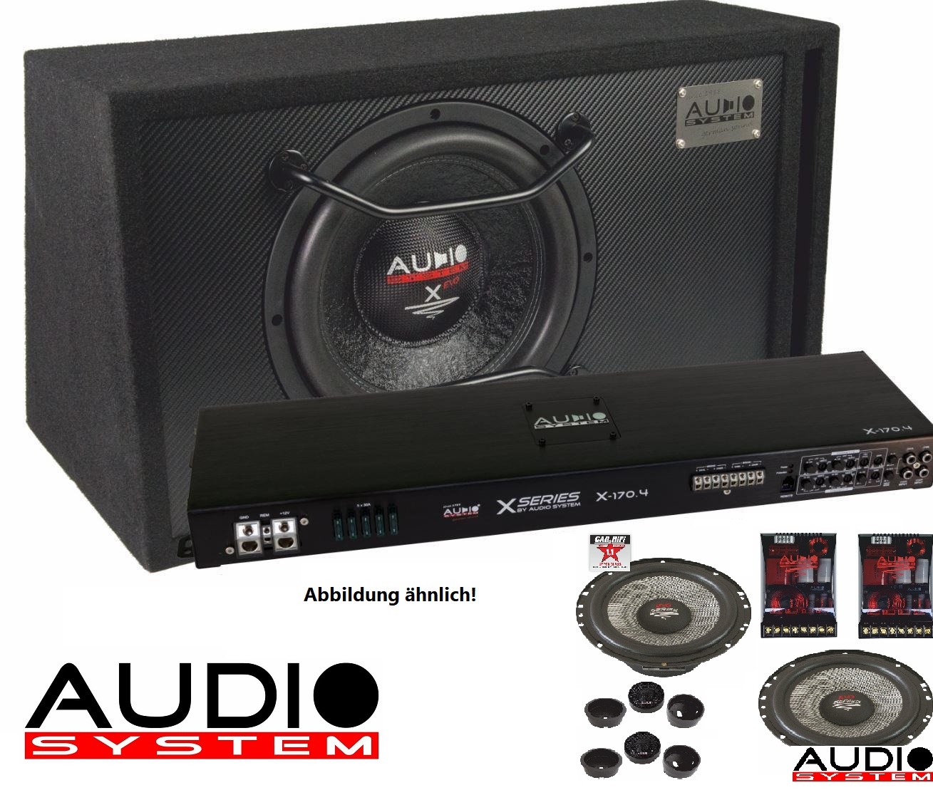 Audio System X-SERIES EVO Set X100 EVO 2 : Verstärker + Subwoofer 12" + Lautsprecher - XION SERIES Komplett-Set