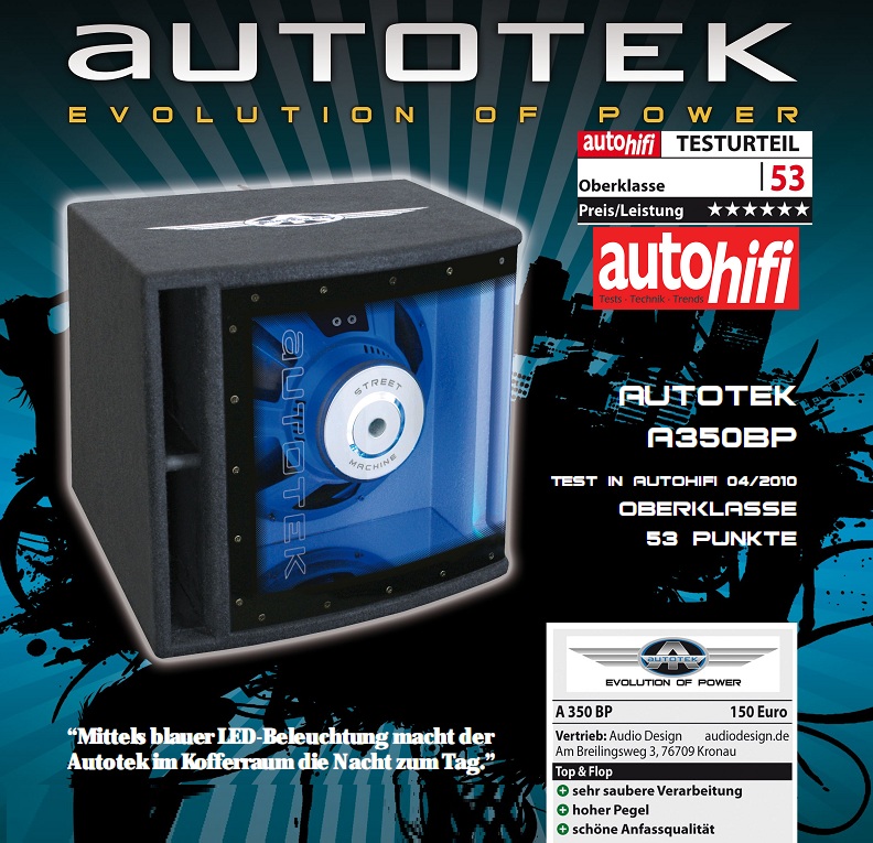 Autotek A350BP Single Bandpass 700W Autotek A-350BP Autotek A350BP Single Bandpass 700W Autotek A-350BP