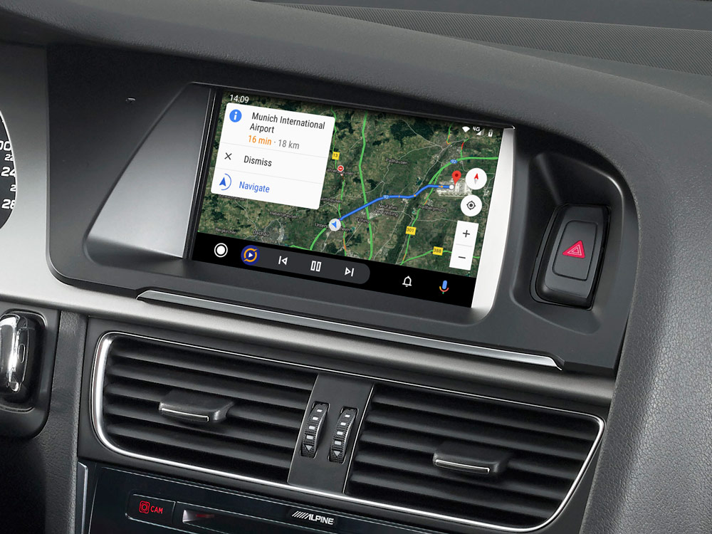 Alpine X703D-A4 7-Zoll Premium-Infotainment-System für Audi A4, Audi A5 mit Navigationssystem, Apple CarPlay und Android Auto Unterstützung