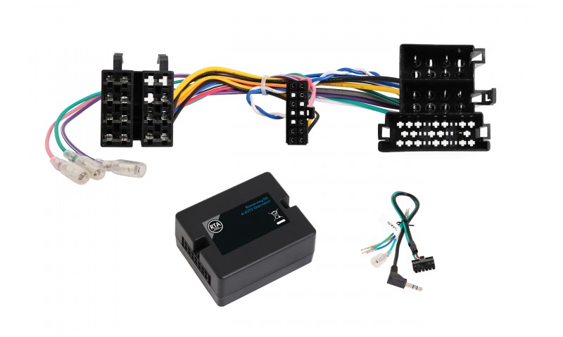 RTA 014.302-0 Steering wheel adapter for models with CAN bus control and LFB with ISO radio connector.