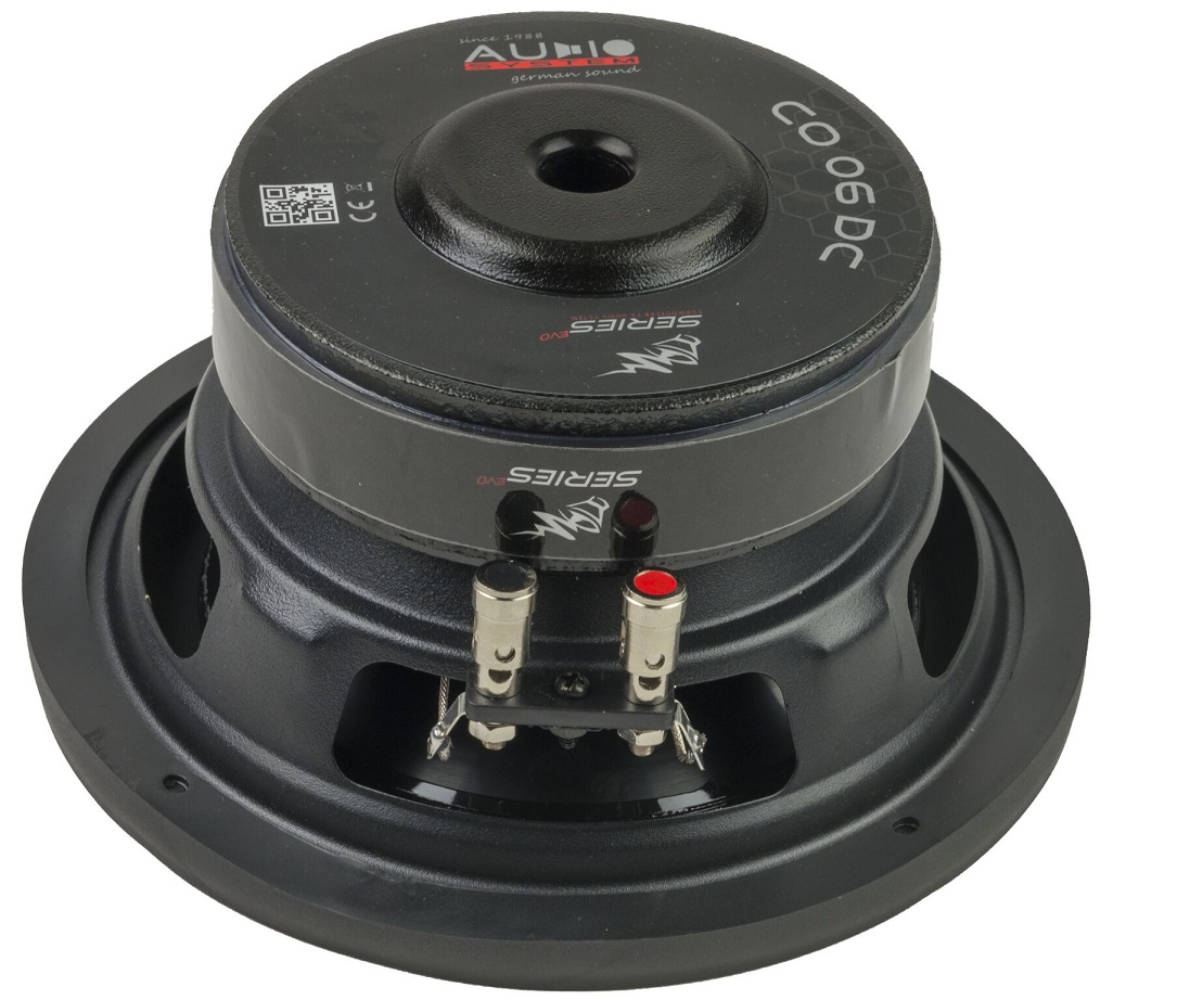 Audio System CO 06 DC CO-SERIES 165 mm HIGH EFFICIENT WOOFER Subwoofer 16,5cm 150 Watt RMS Doppel-Schwingspulen-Subwoofer 