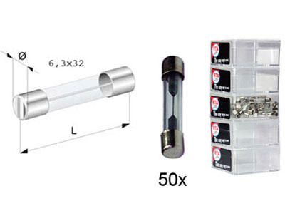 RTA 154.403-2 Glasrohrsicherung, 2A 6 x 32mm