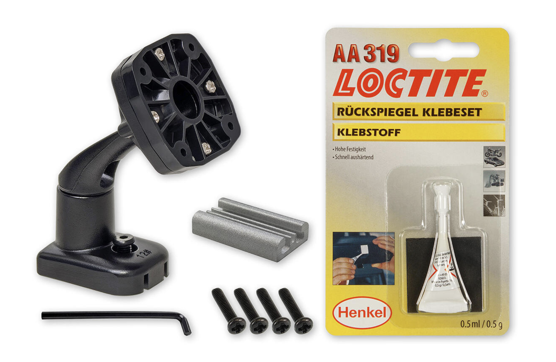 Alpine KTE-DME-UNI-W Universal Halterung für den digitalen Rückspiegel Alpine DME-R1200