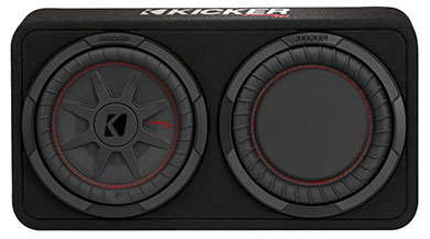 Kicker TCWRT102-48 Subwoofer 10” (25 cm) Subbox mit 10" Passiv-Membran 800 Watt