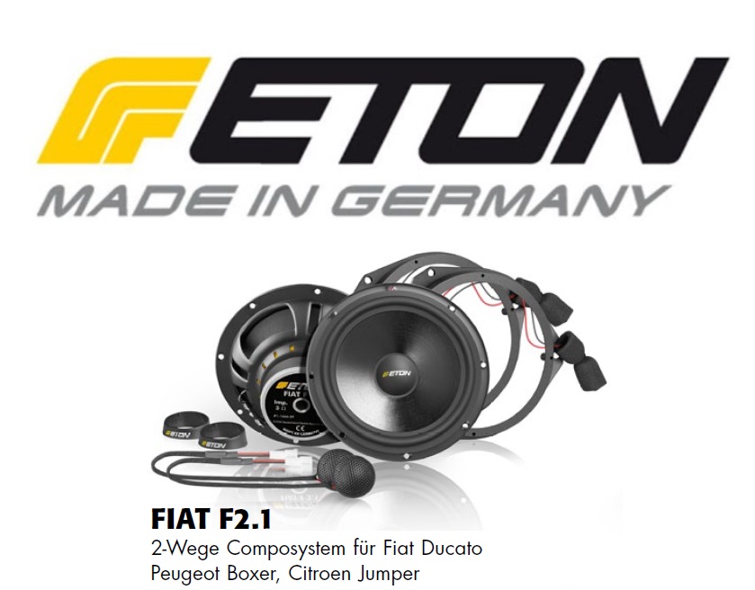 ETON FIAT-F22 Fiat Ducato 3, Peugeot Boxer 2, Citroën Jumper Lautsprecher Upgrade 