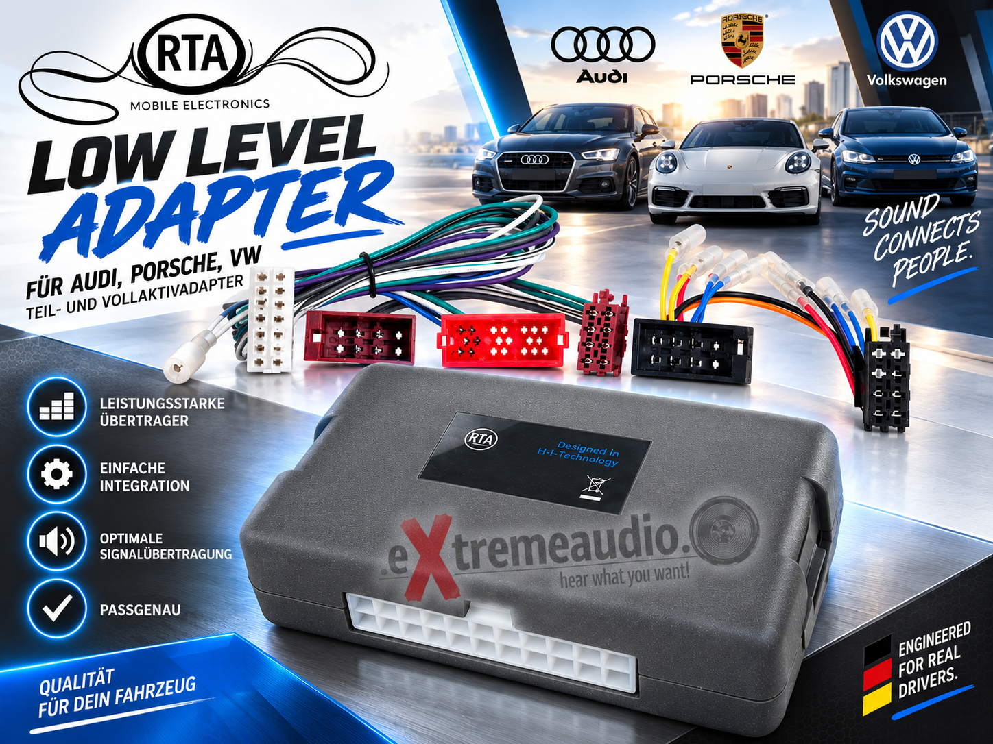 RTA 003.111-0 Adaptateur, adaptateur de bas niveau, partiel ou à plein active avec de puissants émetteurs