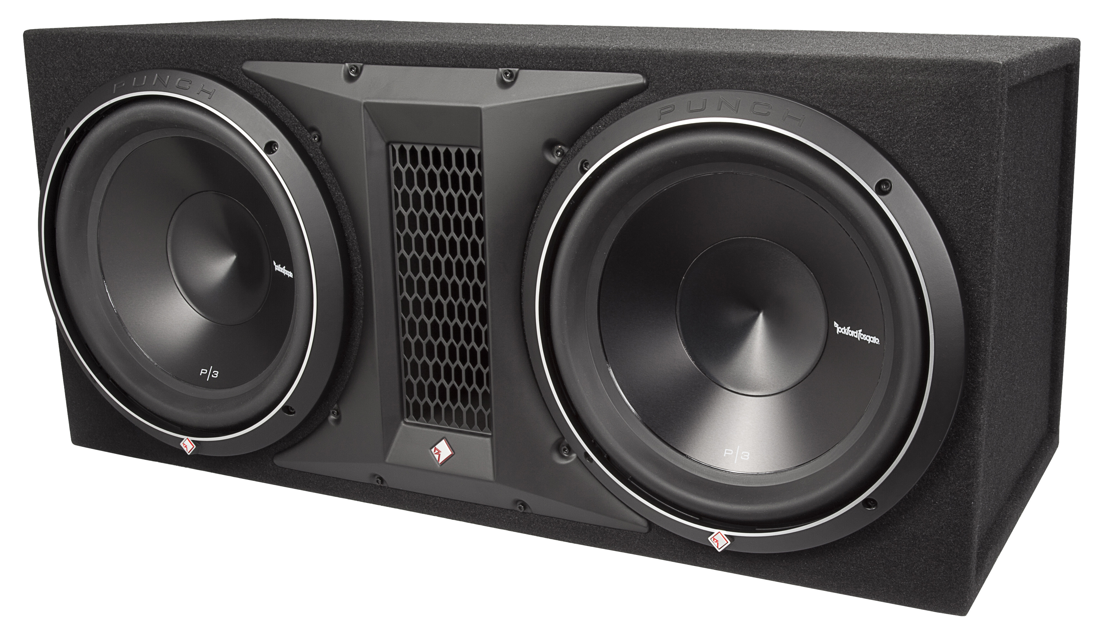 Rockford Fosgate P2-2X12 Subwoofer Dual Bassreflexbox 30 cm (12") 800 Watt RMS 